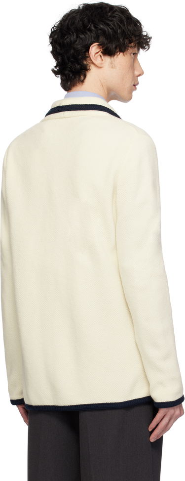 Sveter Valentino Valentino Single-Breasted Wool & Cotton Cardigan Biela | 6V3KE02TAR2, 2
