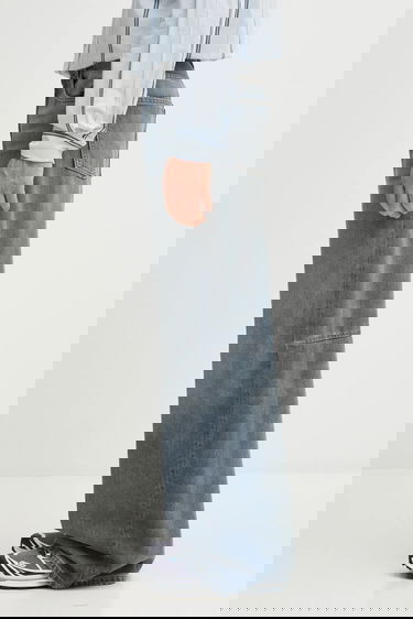 Džínsy Maison Margiela MM6 Maison Margiela Faded Wide-Leg Jeans Modrá | SH2LA0039.M30017.965, 1