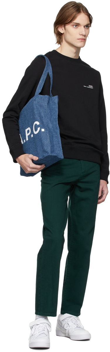 Tote bag A.P.C. A.P.C. Lou Denim Tote Bag Modrá | COETK-M61442, 3