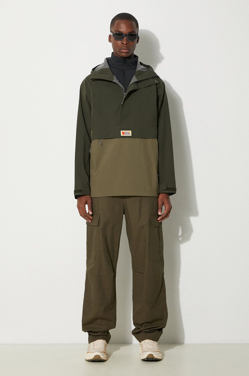 Vetrovka FJÄLLRÄVEN Anorak Jacket Zelené | F86688.662.625, 1