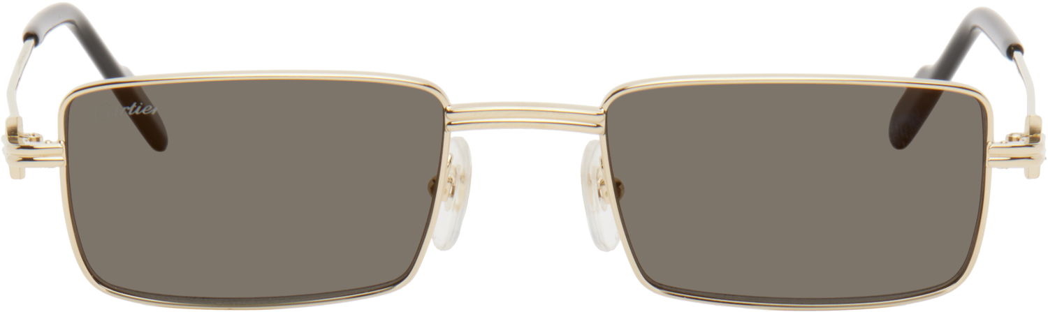 Slnečné okuliare Cartier Cartier 'Première de Cartier' Sunglasses Metalická | CT0501S-001, 0