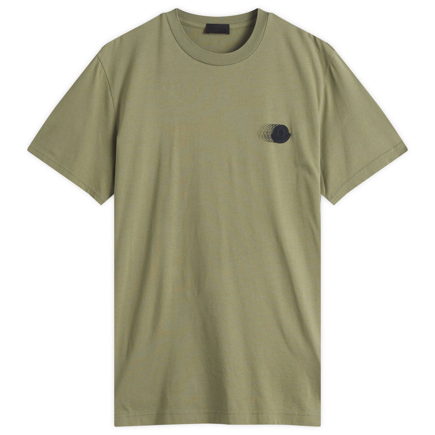 Tričko Moncler Men's Swoosh Logo Cotton Jersey T-Shirt Size X-Small by Moncler Zelené | 8C000-28-89A17-82G, 0