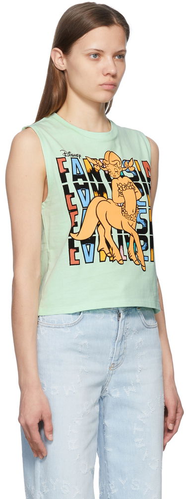 Tielko Stella McCartney Stella McCartney Fantasia Centaurette Graphic Cropped Tank Top Zelené | 6J00353SNP33, 1