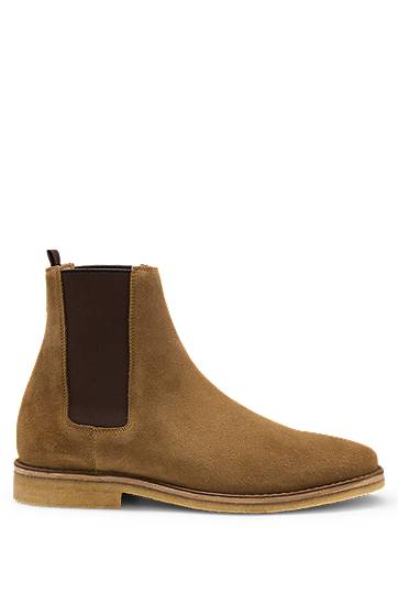 Oblečenie a doplnky BOSS BECKHAM x BOSS Suede Chelsea Boots Hnedá | 50546928, 1