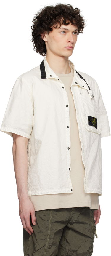 Košeľa Stone Island Stone Island Organic Look Nylon Panama-TC Shirt Čierna | K1S15 1200028 S0069, 4