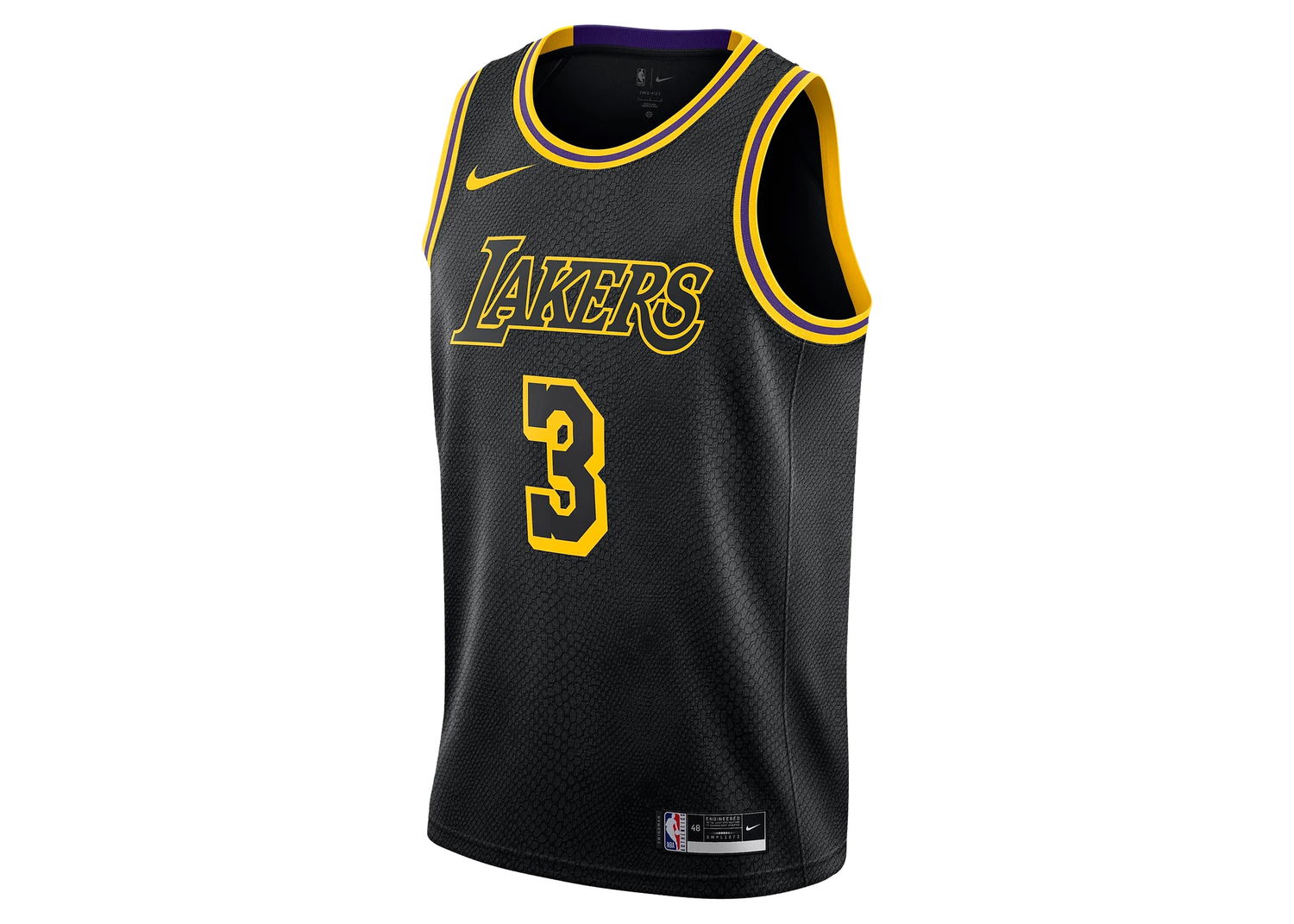 Dres Nike NBA Lakers Anthony Davis Swingman Jersey Čierna | DJ1433-010, 0