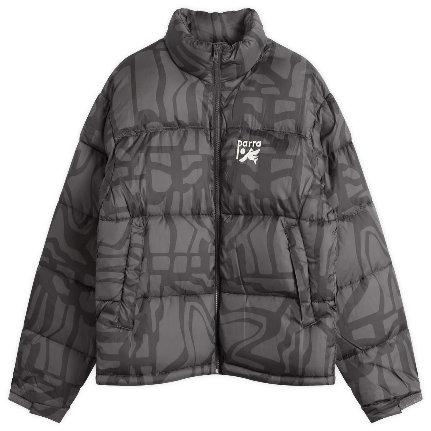 Prešívaná bunda By Parra Broken FTP Puffer Jacket Čierna | 54350-BLK, 0