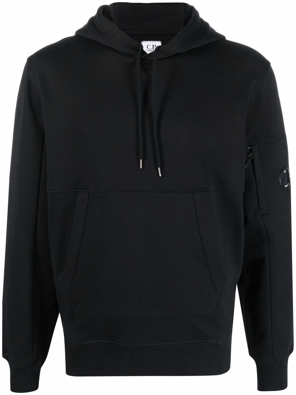 Mikina C.P. Company Diagonal Raised Fleece Pullover Hoodie Čierna | 12CMSS023A005086W, 0