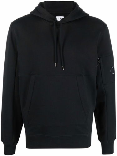 Mikina C.P. Company Diagonal Raised Fleece Pullover Hoodie Čierna | 12CMSS023A005086W, 0