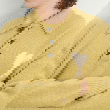 Sveter AMI Alpaca Knit Polo Žltá | H25UPL408-KN0135-3993H25, 5