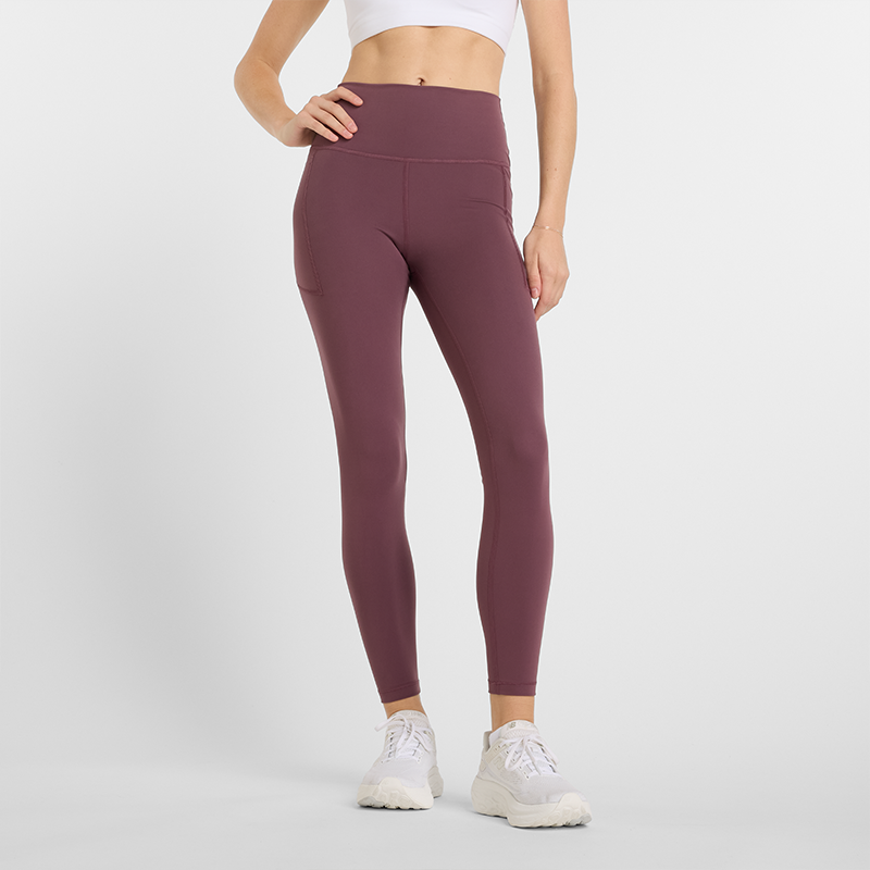 Legíny New Balance High-Waisted Pocket Leggings Fialová | NBWP51124FDP, 0
