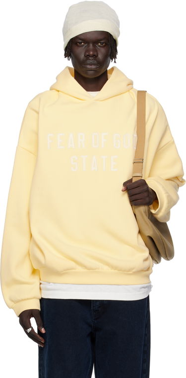 Mikina Fear of God ESSENTIALS 90s Fit Fleece Hoodie Žltá | 192SP256218F, 0