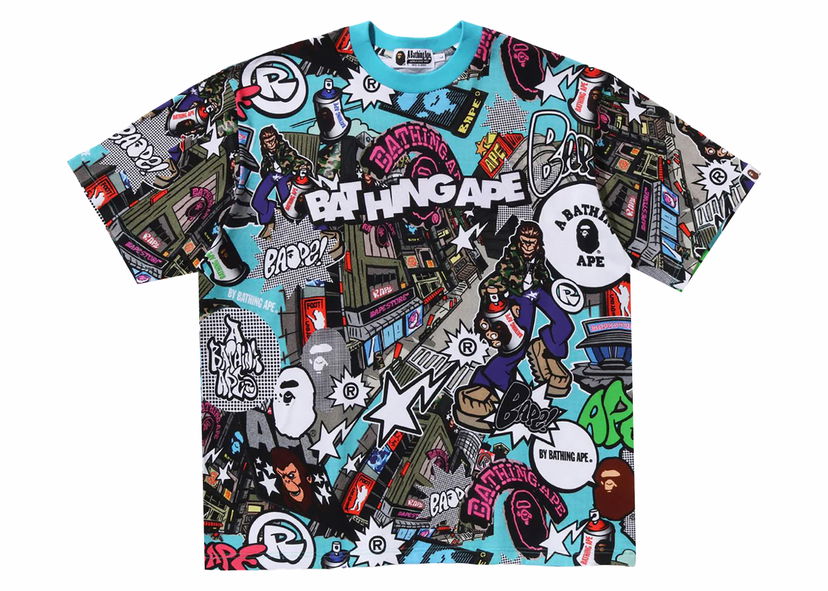 Tričko BAPE BAPE Comic Art Relaxed Fit Tee Multicolor Rôznofarebný | 1K30-109-304