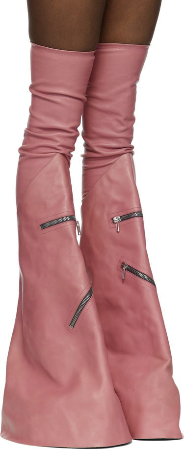 Sukňa Rick Owens Rick Owens Porterville Cargowedge Boots Ružová | RR02D6849 LSLOO, 3