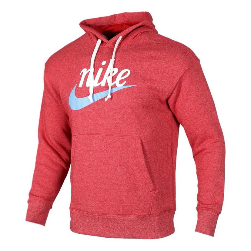 Mikina Nike Nike Heritage Logo Pullover Hoodie Červená | BV2934-657