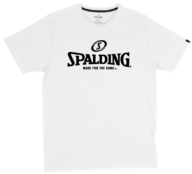 Tričko Spalding Essential Logo Tee Biela | 40221626-white, 0
