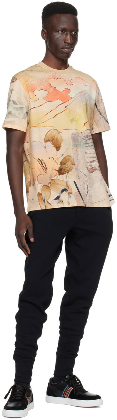 Tričko Paul Smith Paul Smith Printed T-Shirt Béžová | M1R-919T-MP4275-60, 3