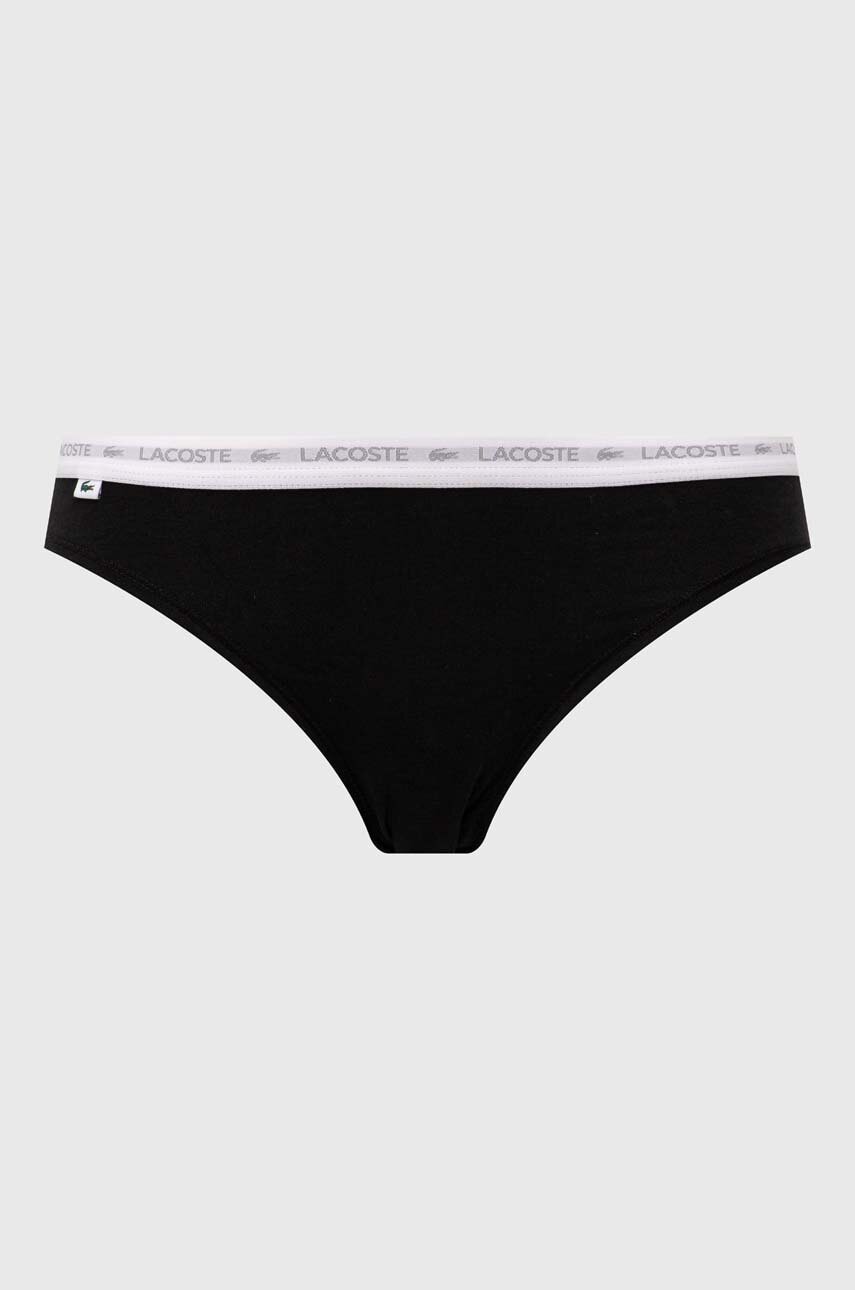 Nohavičky Lacoste Lacoste 3-Pack Panties Čierna | 8F1338, 1