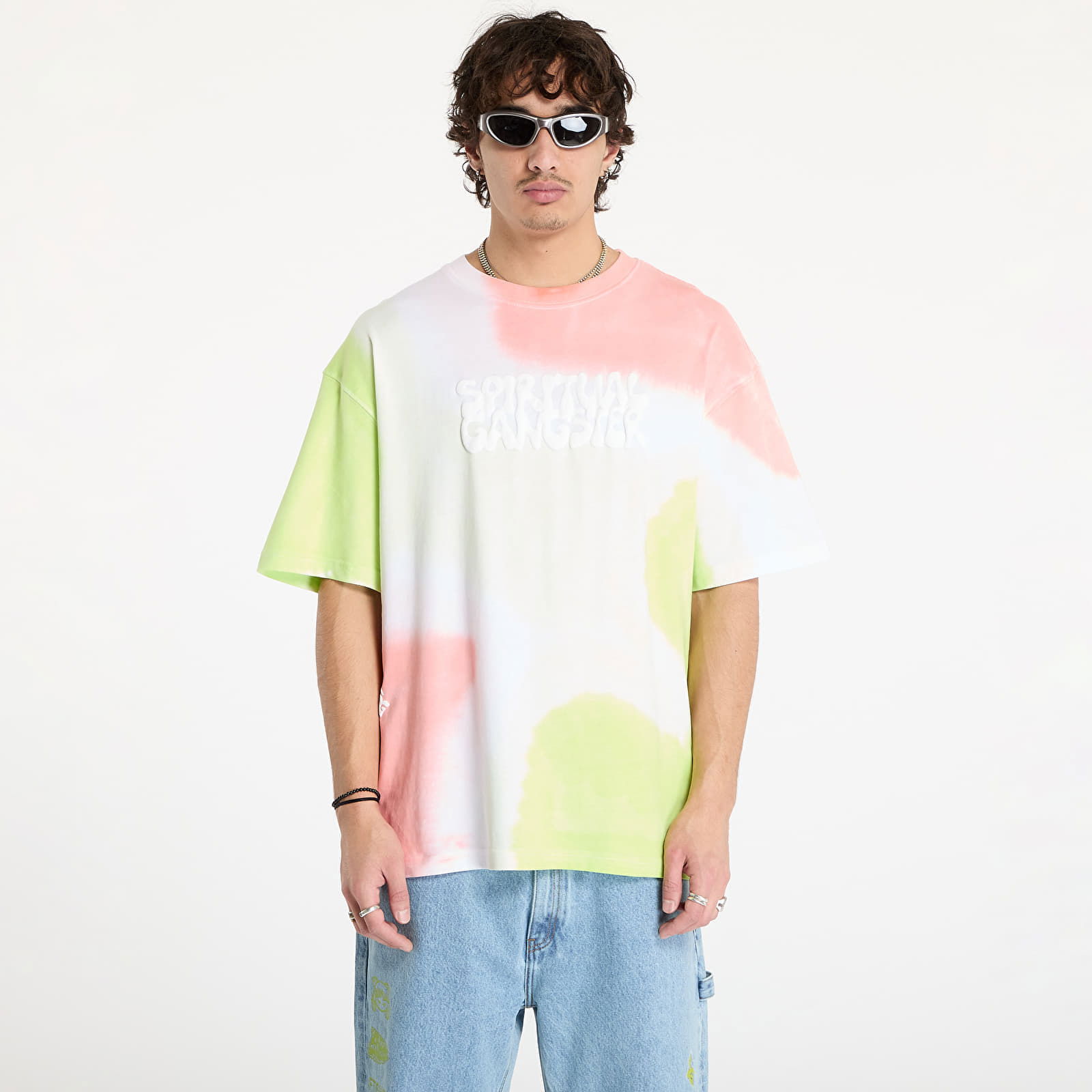 Spiritual Gangster Prism Lights Tie-Dye T-Shirt