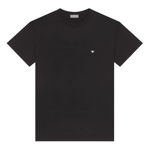 Tričko Dior Bee Embroidered Short Sleeve T-Shirt Čierna | 733J603B0446-C980