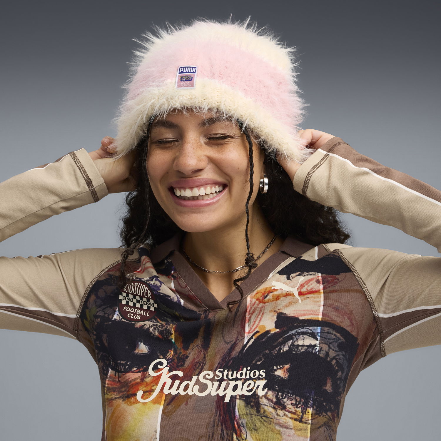 Kulicha Puma PUMA x KIDSUPER Unisex Crown Beanie Ružová | 026602_01, 1