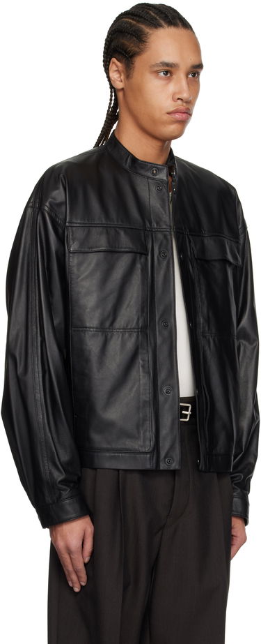 Bunda LEMAIRE Lemaire Soft Boxy Leather Jacket Čierna | OW1136 LL0094, 1