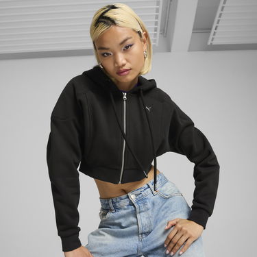 Mikina Puma The Fast Race Cropped Hoodie Čierna | 626650_01, 0