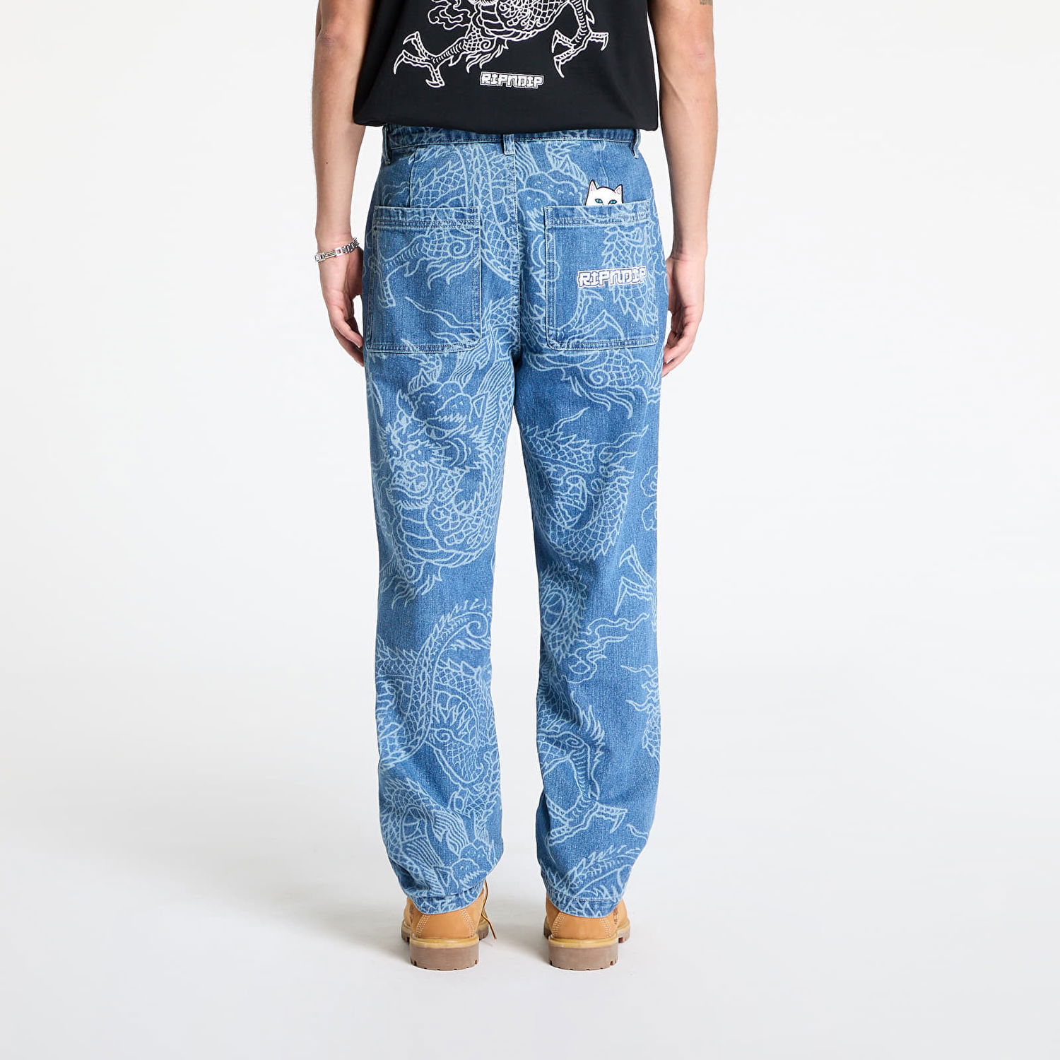 Džínsy RIPNDIP RIPNDIP Haku Denim Pants Modrá | RNDHOL24125, 0