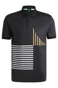 Active Stretch-Jersey Polo Shirt with Digital Print