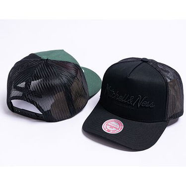 Šiltovka Mitchell & Ness Pinscript Trucker Olive/Black Zelené | HHSSINTL1144-MNNDKGN, 3