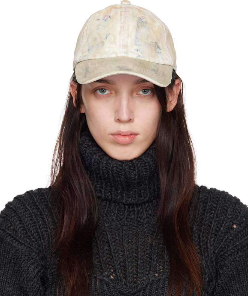 Šiltovka Acne Studios Coated Denim Cap Biela | C40378-