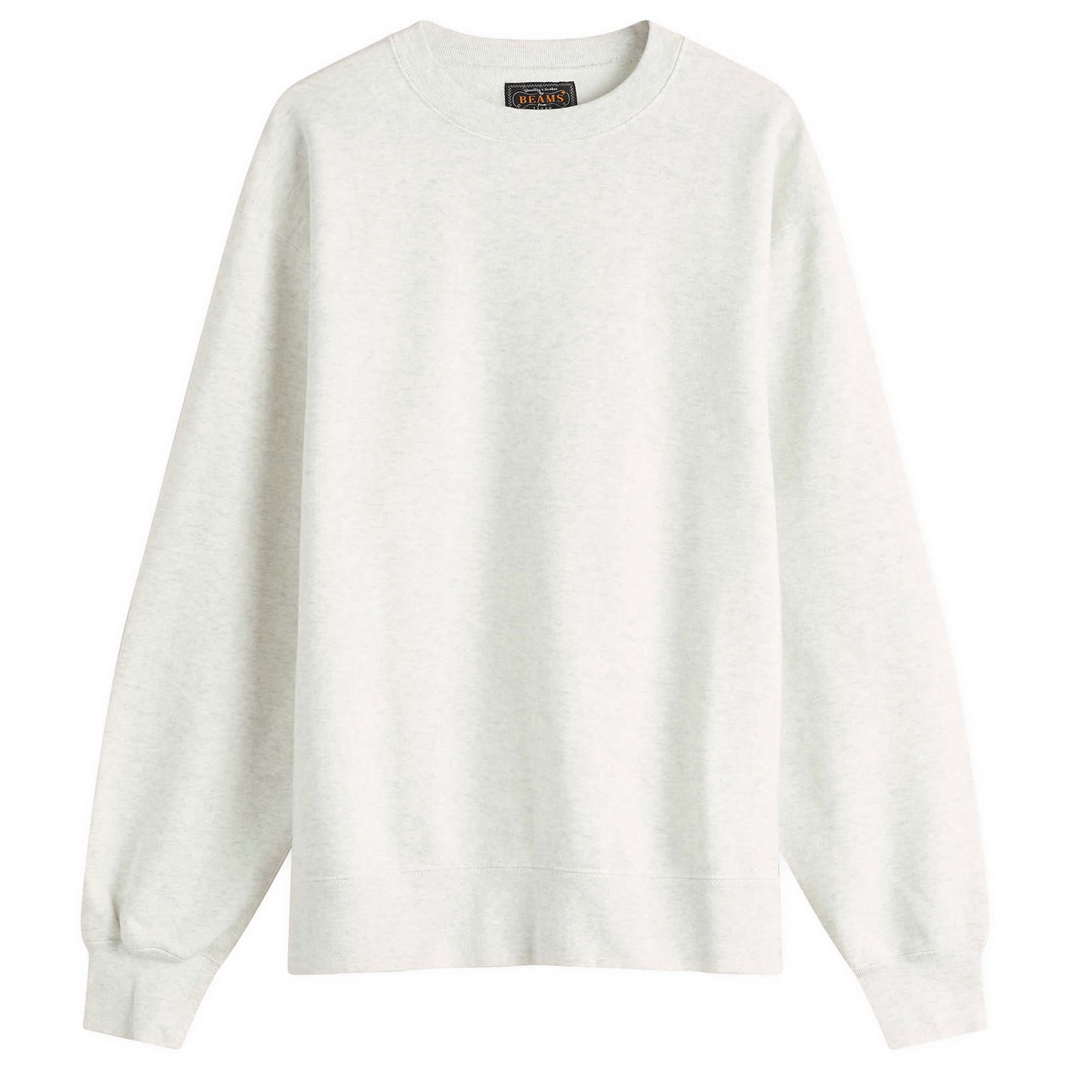Mikina BEAMS Beams Plus Crew Sweatshirt, Size Large Biela | 3813-0191-103-12, 1