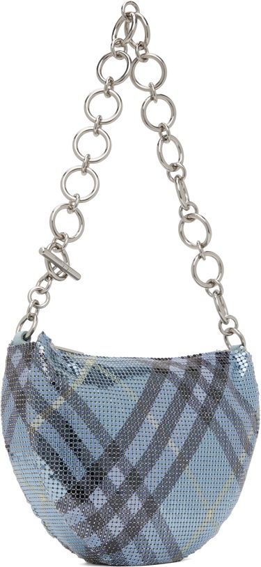 Taška cez rameno Burberry Burberry Chainmail Shoulder Bag Modrá | 8108398, 1
