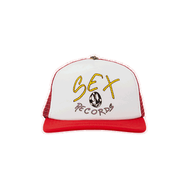 Šiltovka Chrome Hearts Sex Records Trucker Hat Biela | 1383 100000701SRTH WTRD, 0