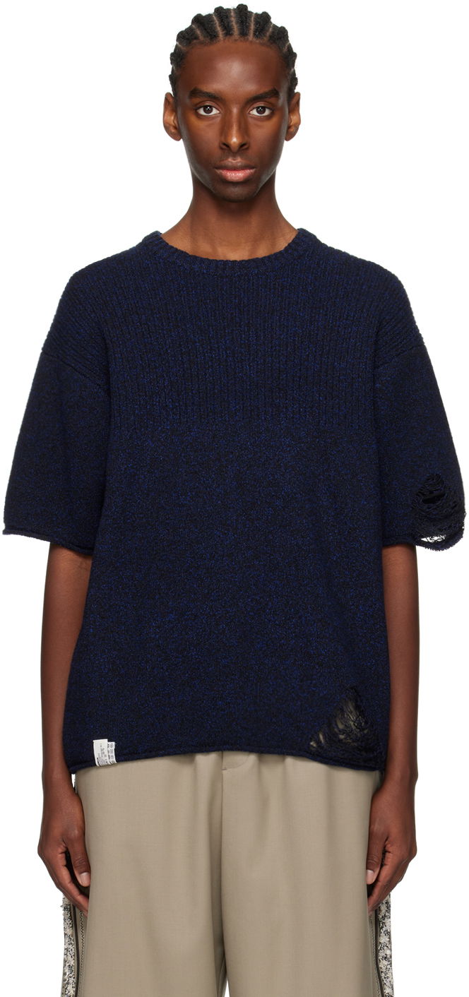 Distressed Knit T-Shirt