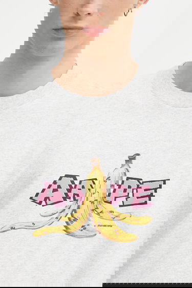 Tričko AAPE by A Bathing Ape Theme Main Banana Peel Graphic Short Sleeve T-Shirt Šedá | AAPTEM1751XAP, 3