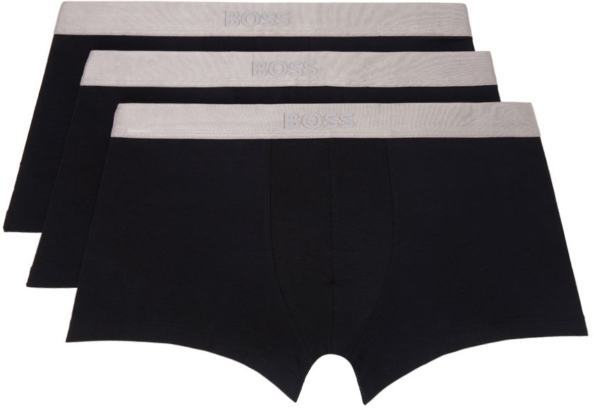 Boxerky BOSS Three-Pack Metallic Boxer Briefs Čierna | 50514998, 0