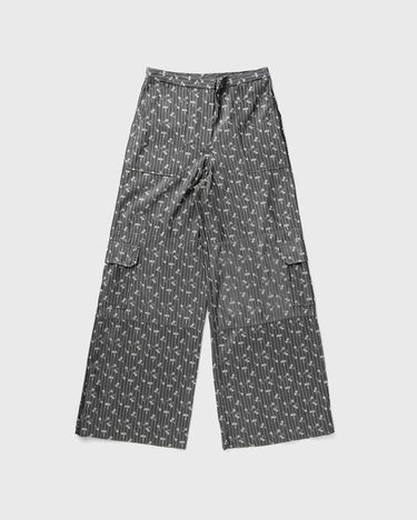 Cargo nohavice GANNI Acetate Jacquard Cargo Pants Šedá | W0168-207, 0
