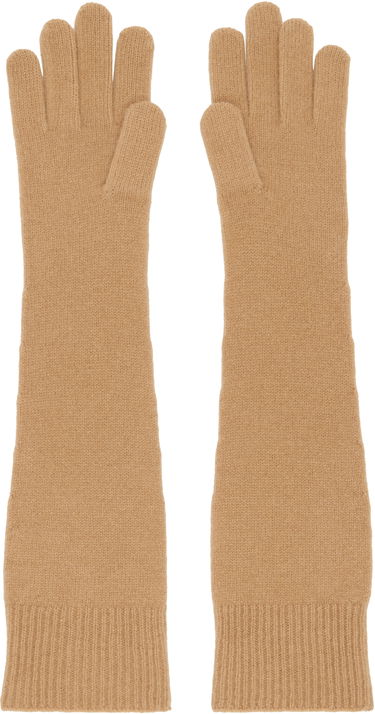 Rukavice TOTEME TOTEME Long Knit Gloves Hnedá | 244-WSG0009-YA0004, 1