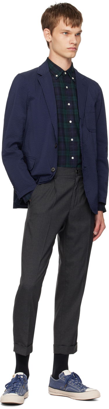 Košeľa BEAMS BEAMS PLUS Button Down Plaid Shirt Zelené | 3811-0107-139, 3