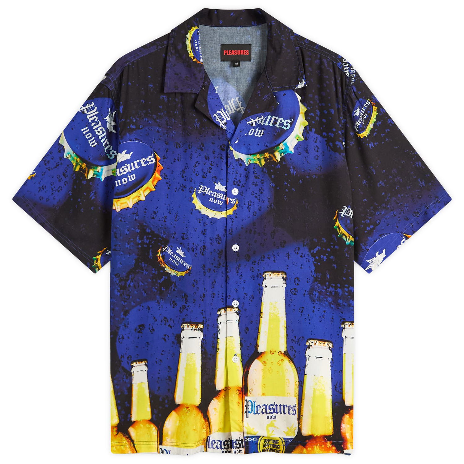 Košeľa Pleasures Pleasures Cerveza Vacation Shirt Modrá | P25SU001-BLU, 0