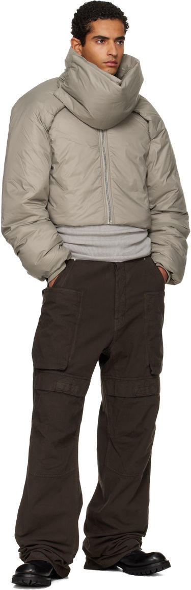 Prešívaná bunda Rick Owens Rick Owens DRKSHDW Concordians Convertible Cropped High-Neck Puffer Jacket Béžová | DU02E7777 NP, 4