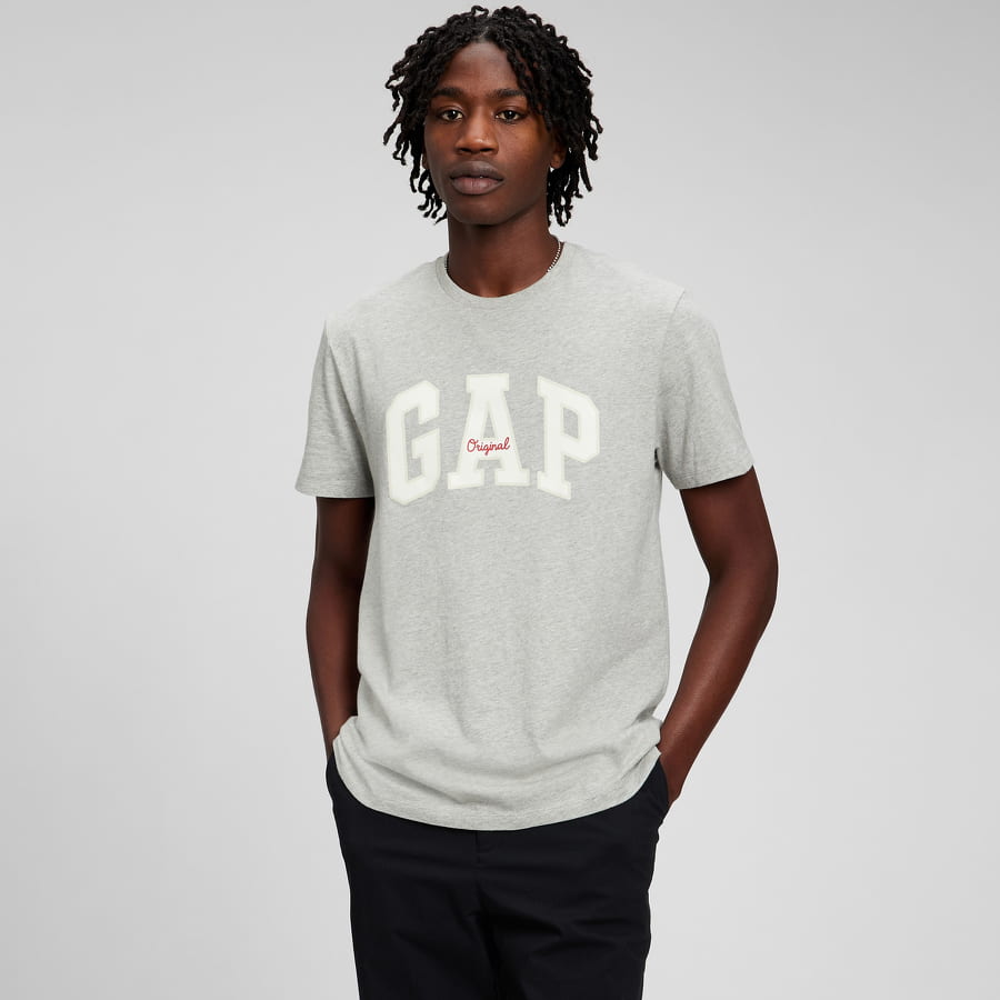 Tričko GAP Logo Original Arch Tee Šedá | 471777-06, 0