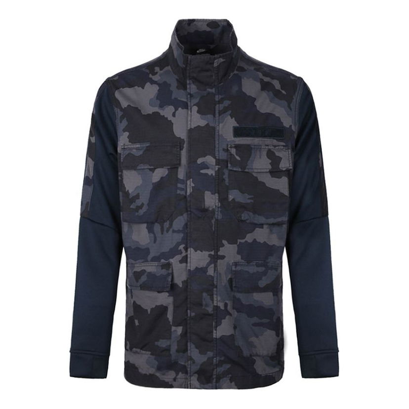 Parka Nike Casual Camouflage Jacket Navy | 928622-475