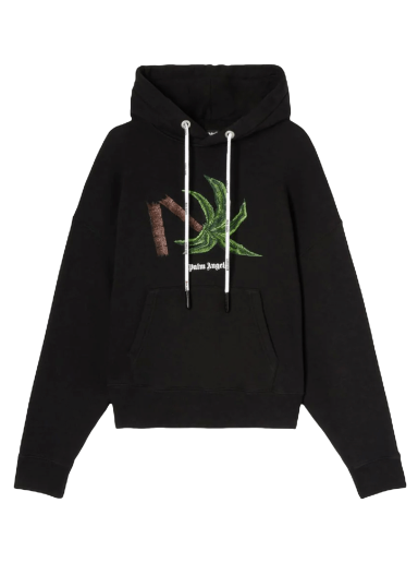 Mikina Palm Angels Broken Palm Hoodie Čierna | PMBB058S22FLE0171055