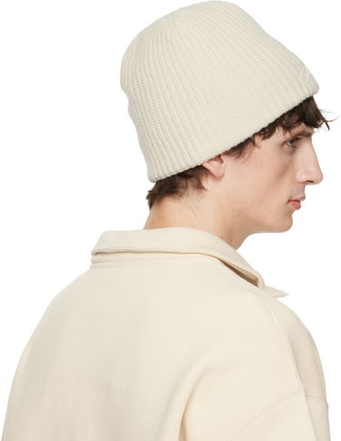 Kulicha Jacquemus 'The Espiral' Rib Knit Beanie Biela | 25HACU00770AK00206, 2