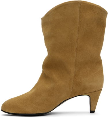 Starostlivosť o obuv BY FAR BY FAR Osage Suede Kitten Heel Boots Béžová | MWFBO067SU002BR046PL, 2