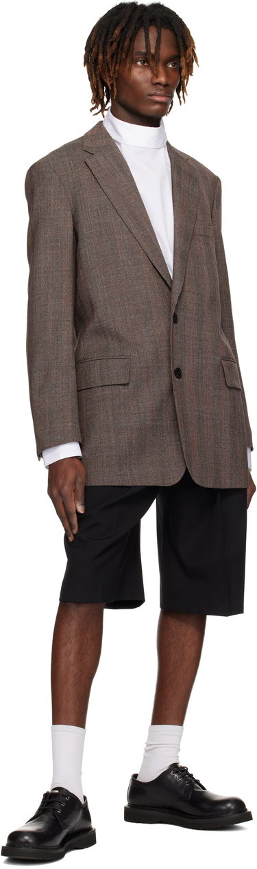 Bunda Dries Van Noten Dries Van Noten Check Blazer Hnedá | 251-020404-1382, 3