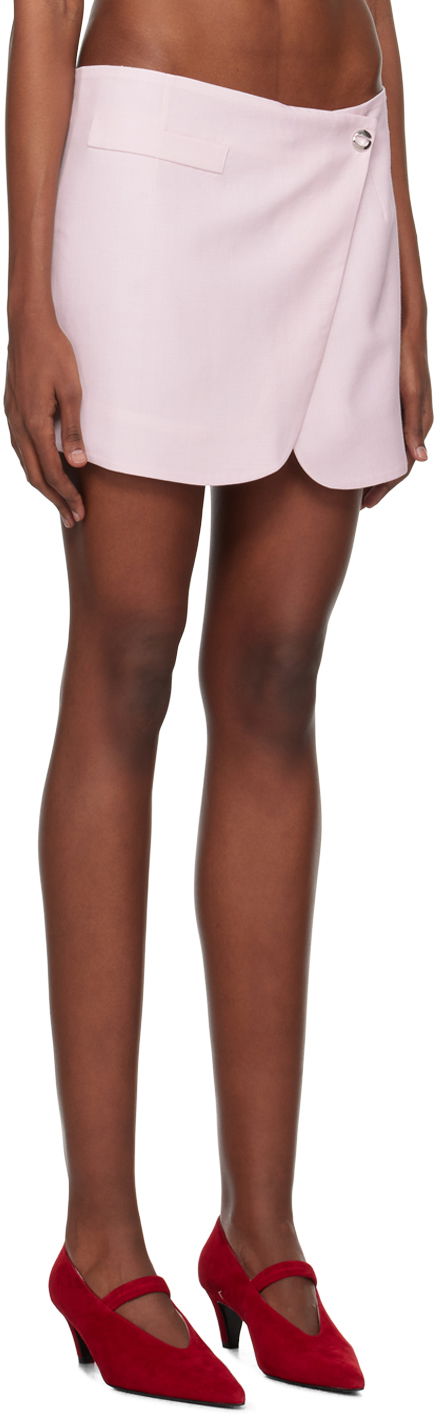 Sukňa Coperni Coperni Tailored Wrap Miniskirt Ružová | COPJ24834, 1