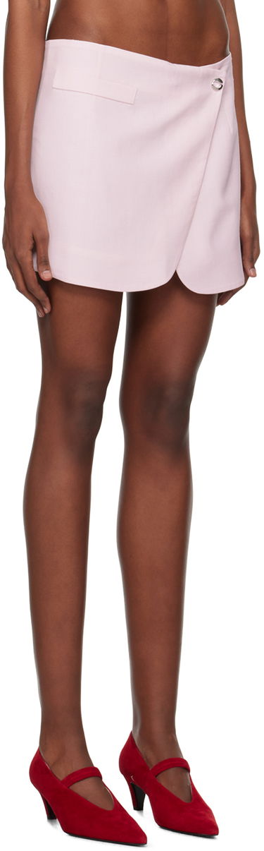 Sukňa Coperni Coperni Tailored Wrap Miniskirt Ružová | COPJ24834, 1